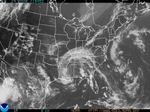 Satellite image of TD Fay