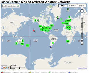 Global Weather Network Map